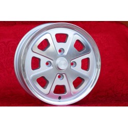 1 wheel Babyfuchs 5.5x15 4x130 Porsche Volkswagen Beetle 67- Karmann Ghia 67- Type 3 411 412 silver/diamond cut