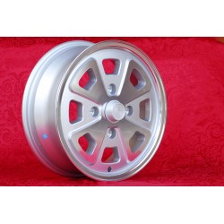 1 wheel Babyfuchs 5.5x15 4x130 Porsche Volkswagen Beetle 67- Karmann Ghia 67- Type 3 411 412 silver/diamond cut