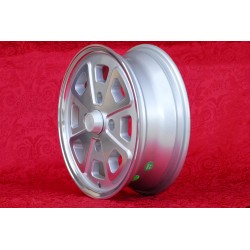 1 wheel Babyfuchs 5.5x15 4x130 Porsche Volkswagen Beetle 67- Karmann Ghia 67- Type 3 411 412 silver/diamond cut