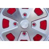 1 wheel Babyfuchs 5.5x15 4x130 Porsche Volkswagen Beetle 67- Karmann Ghia 67- Type 3 411 412 silver/diamond cut