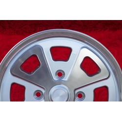 1 Felge Babyfuchs 5.5x15 4x130 Porsche Volkswagen Beetle 67- Karmann Ghia 67- Type 3 411 412 silver/diamond cut