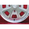 1 cerchio Babyfuchs 5.5x15 4x130 Porsche Volkswagen Beetle 67- Karmann Ghia 67- Type 3 411 412 silver/diamond cut