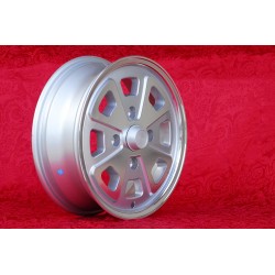 1 wheel Babyfuchs 5.5x15 4x130 Porsche Volkswagen Beetle 67- Karmann Ghia 67- Type 3 411 412 silver/diamond cut