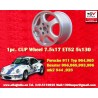 1 cerchio Cup 7.5x17 5x130 Porsche Audi 944 1987- 944S 944S2 968 928 964 993 996 Boxster 986 Audi RS2 silver