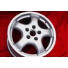 1 cerchio Cup 7.5x17 5x130 Porsche Audi 944 1987- 944S 944S2 968 928 964 993 996 Boxster 986 Audi RS2 silver