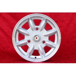 1 cerchio Minilite 5.5x13 3x130 Renault R4 R5 R6 silver/diamond cut