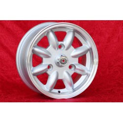 1 cerchio Minilite 5.5x13 3x130 Renault R4 R5 R6 silver/diamond cut