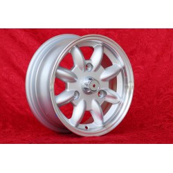 1 cerchio Minilite 5.5x13 3x130 Renault R4 R5 R6 silver/diamond cut