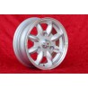 1 cerchio Minilite 5.5x13 3x130 Renault R4 R5 R6 silver/diamond cut