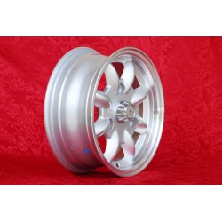 1 cerchio Minilite 5.5x13 3x130 Renault R4 R5 R6 silver/diamond cut