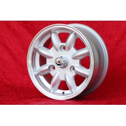 1 Felge Minilite 5.5x13 3x130 Renault R4 R5 R6 silver/diamond cut