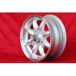 1 cerchio Minilite 5.5x13 3x130 Renault R4 R5 R6 silver/diamond cut