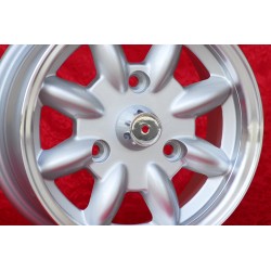 1 cerchio Minilite 5.5x13 3x130 Renault R4 R5 R6 silver/diamond cut