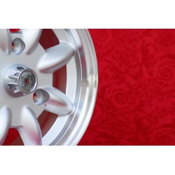 1 cerchio Minilite 5.5x13 3x130 Renault R4 R5 R6 silver/diamond cut