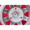 1 cerchio Minilite 5.5x13 3x130 Renault R4 R5 R6 silver/diamond cut