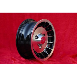 1 cerchio Alpine 5.5x13 3x130 Renault R4 R5 R6 matt black/diamond cut