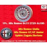 1 cerchio Campagnolo 6x15 4x108 Alfa Romeo Giulia 105 Berlina Coupe Spider GT GTA GTC silver