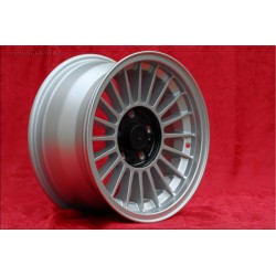 1 wheel Alpina 8x16 5x120 BMW serie 5 E12 E28 E34 serie 6 E24 serie 7 E23 E32 E3 E9 silver/black