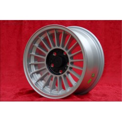 1 wheel Alpina 8x16 5x120 BMW serie 5 E12 E28 E34 serie 6 E24 serie 7 E23 E32 E3 E9 silver/black