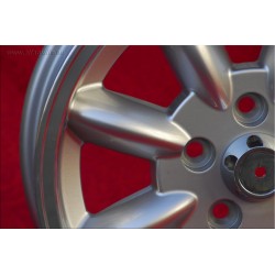 4 cerchi Minilite 5.5x15 5x108 Volvo serie 100 200 700 900 silver/diamond cut