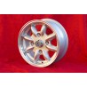 1 cerchio Minilite 5.5x13 4x130 Skoda MB1000 MB1100 105 110 120 130 silver/diamond cut