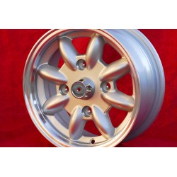 1 wheel Minilite 5.5x13 4x130 Skoda MB1000 MB1100 105 110 120 130 silver/diamond cut