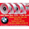 4 Felgen Alpina 7x16 + 8x16 5x120 BMW serie 5 E12 E28 E34 serie 6 E24 serie 7 E23 E32 E3 E9