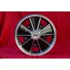 1 wheel BRM 5.5x15 5x205 Volkswagen Beetle Kafer Maggiolino T1 T2a Typ3 Karmann Ghia black/diamond cut