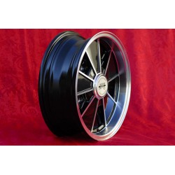 1 cerchio BRM 5.5x15 5x205 Volkswagen Beetle Kafer Maggiolino T1 T2a Typ3 Karmann Ghia black/diamond cut