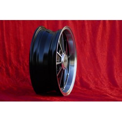 1 wheel BRM 5.5x15 5x205 Volkswagen Beetle Kafer Maggiolino T1 T2a Typ3 Karmann Ghia black/diamond cut