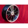 1 cerchio BRM 5.5x15 5x205 Volkswagen Beetle Kafer Maggiolino T1 T2a Typ3 Karmann Ghia black/diamond cut