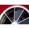 1 wheel BRM 5.5x15 5x205 Volkswagen Beetle Kafer Maggiolino T1 T2a Typ3 Karmann Ghia black/diamond cut