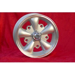 1 cerchio EMPI 5.5x15 5x205 Volkswagen Beetle Kafer Maggiolino T1 T2a Typ3 Karmann Ghia silver/diamond cut