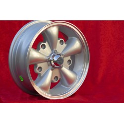 1 Felge EMPI 5.5x15 5x205 Volkswagen Beetle Kafer Maggiolino T1 T2a Typ3 Karmann Ghia silver/diamond cut