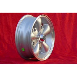 1 cerchio EMPI 5.5x15 5x205 Volkswagen Beetle Kafer Maggiolino T1 T2a Typ3 Karmann Ghia silver/diamond cut