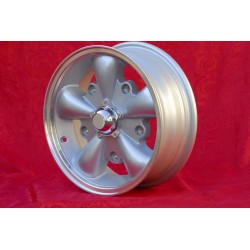 1 cerchio EMPI 5.5x15 5x205 Volkswagen Beetle Kafer Maggiolino T1 T2a Typ3 Karmann Ghia silver/diamond cut