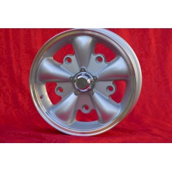 1 cerchio EMPI 5.5x15 5x205 Volkswagen Beetle Kafer Maggiolino T1 T2a Typ3 Karmann Ghia silver/diamond cut