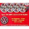 4 Felgen EMPI 5.5x15 5x205 Volkswagen Beetle Kafer Maggiolino T1 T2a Typ3 Karmann Ghia silver/diamond cut