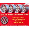 4 Felgen Minilite 5.5x13 4x100 BMW Opel Volkswagen  1502 1602 1802 2002 tii 3 E21 Kadett B-C Manta Ascona A-B GT Olympia