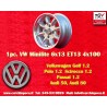 1 wheel Minilite 6x13 4x100 BMW Opel Volkswagen  1502 1602 1802 2002 tii 3 E21 Kadett B-C Manta Ascona A-B GT Olympia A 